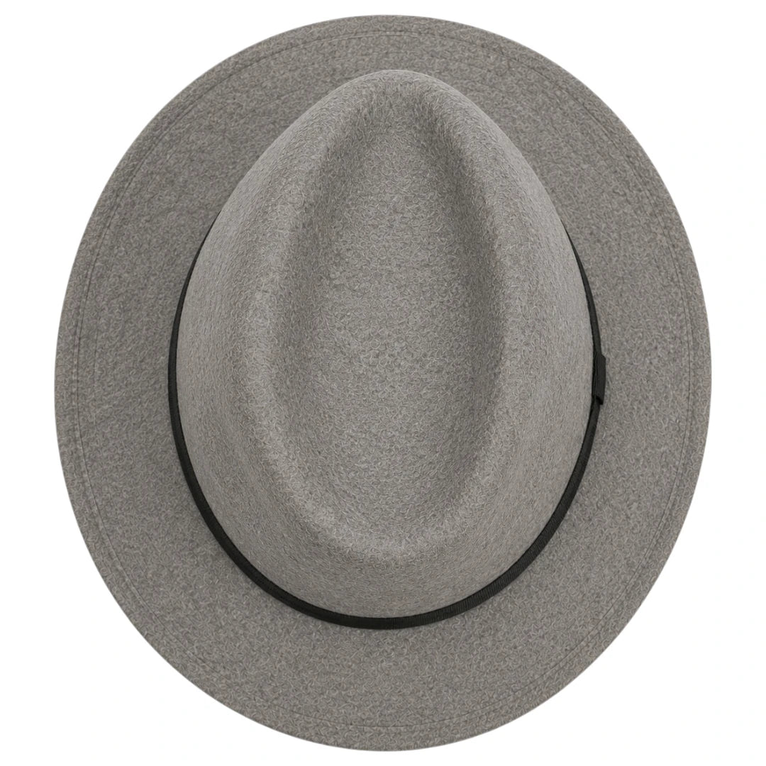 Noble Hat Co Grey Wool Felt Trilby Hat