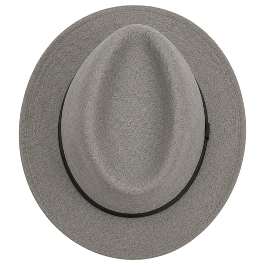 Noble Hat Co Grey Wool Felt Trilby Hat