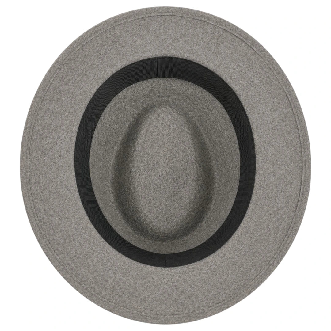 Noble Hat Co Grey Wool Felt Trilby Hat