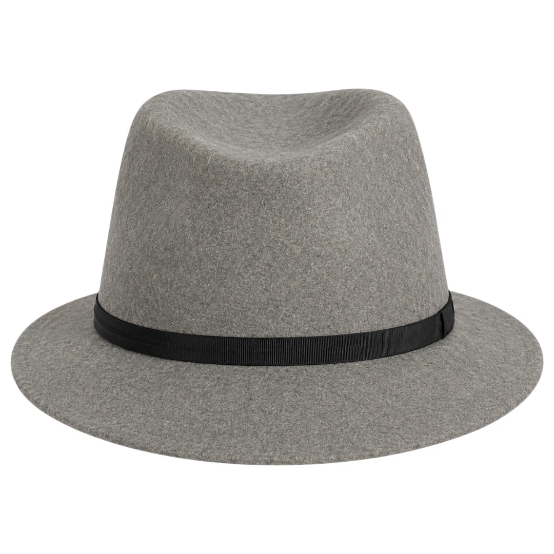 Noble Hat Co Grey Wool Felt Trilby Hat