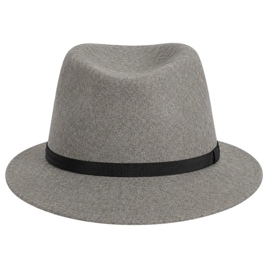 Noble Hat Co Grey Wool Felt Trilby Hat