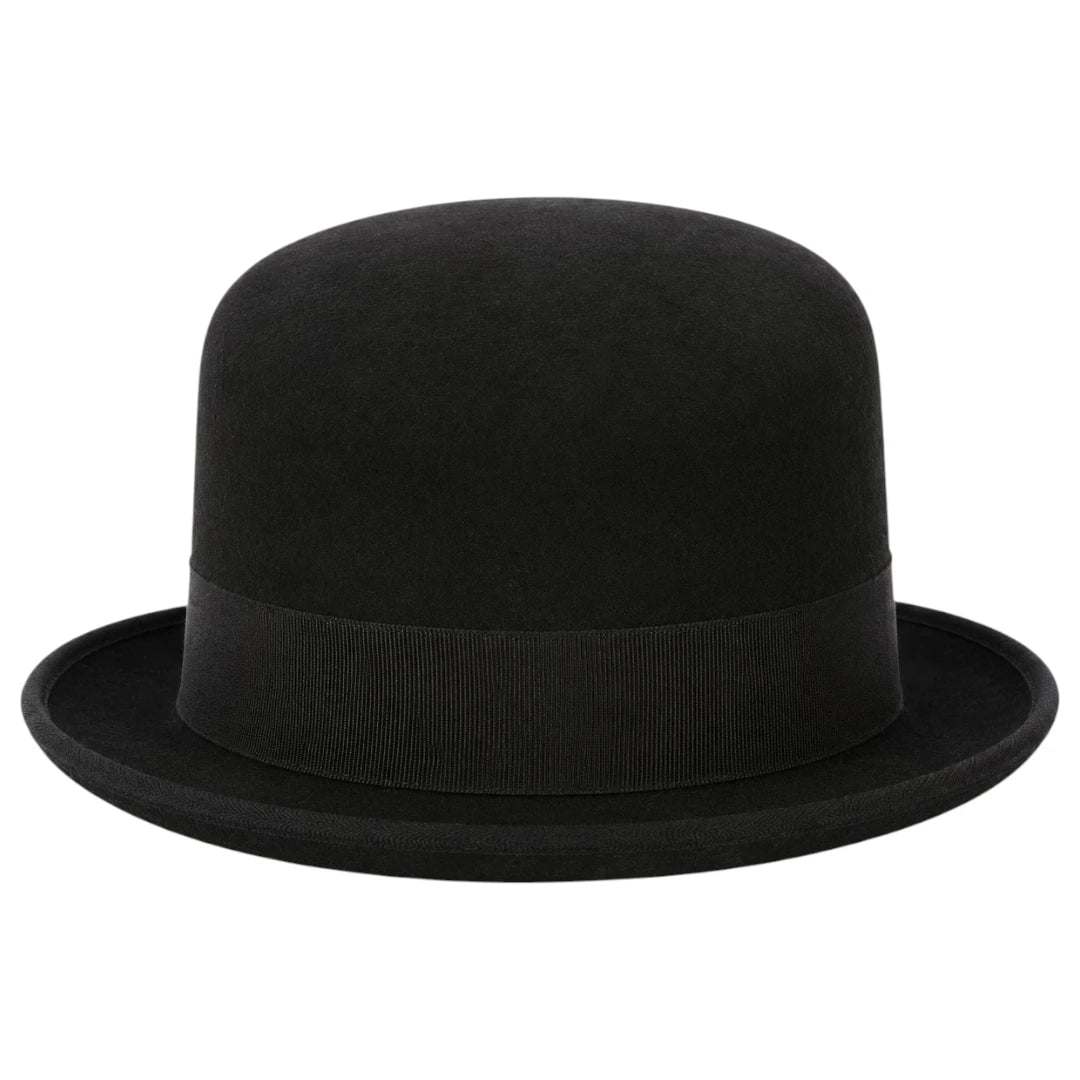 Noble Hat Co Premium Black Wool Felt Bowler Hat