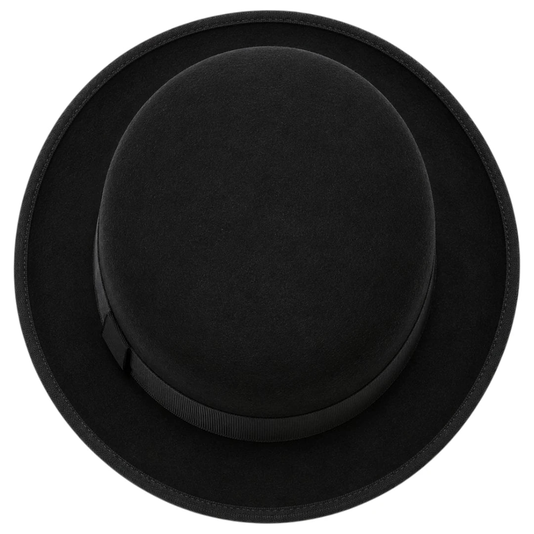Noble Hat Co Premium Black Wool Felt Bowler Hat