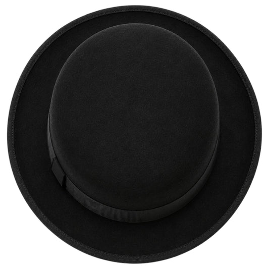 Noble Hat Co Premium Black Wool Felt Bowler Hat
